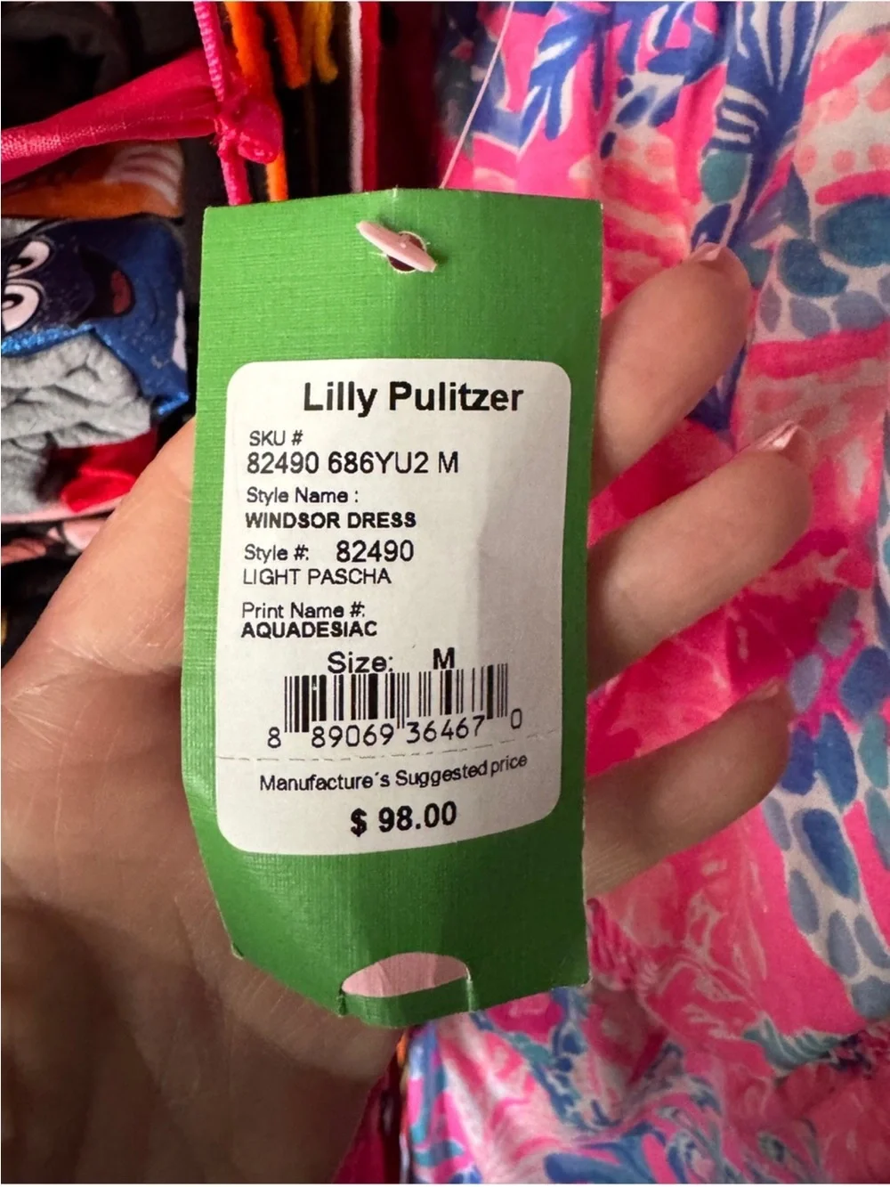 Lilly Pulitzer Windsor Light Pascha Aquadesiac strapless dress‎ - Picture 7 of 7
